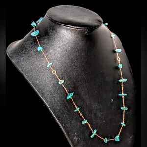 Handmade Turquoise Chips Necklace